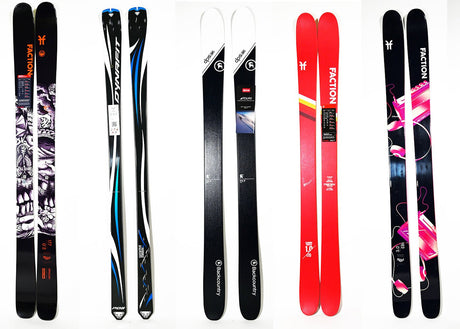 skis of different height
