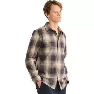 MBlue/Taupe Mix Plaid