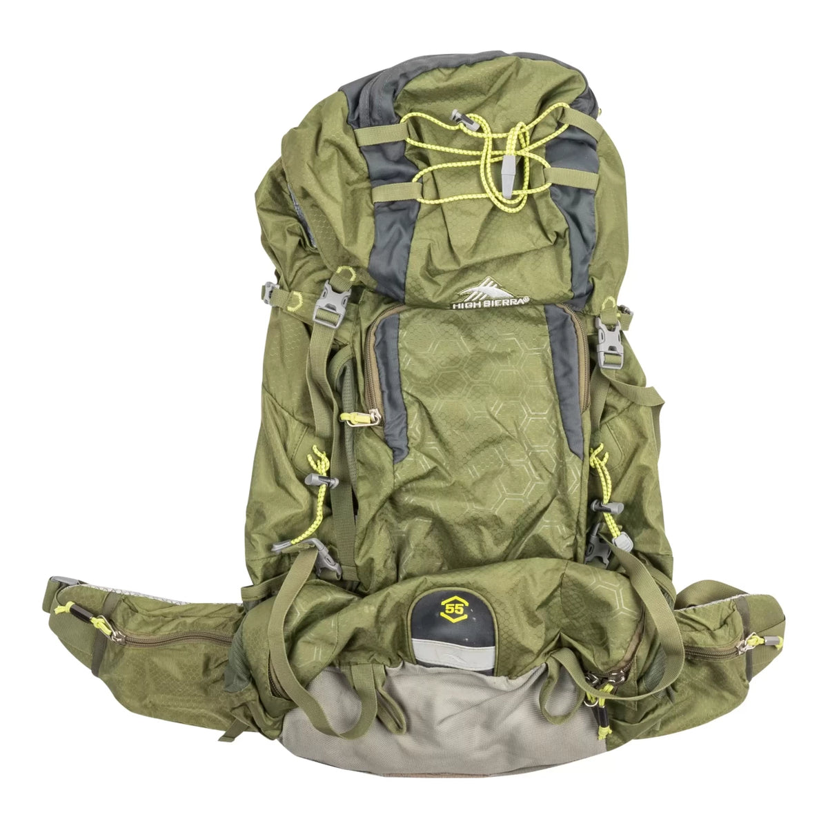 amazonbasics internal frame hiking backpack with rainfly 55l green High Sierra Titan 55L Backpack – Geartrade.com