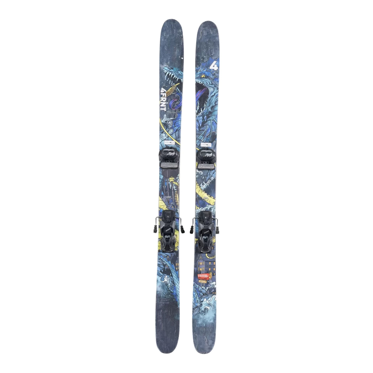 4FRNT Devastator Jr Skis w/ Tyrolia Attack 13 GW Bindings 4FRNT Devastator Jr Skis w/ Tyrolia Attack 13 GW Bindings
