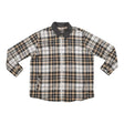 3XLWhite Plaid