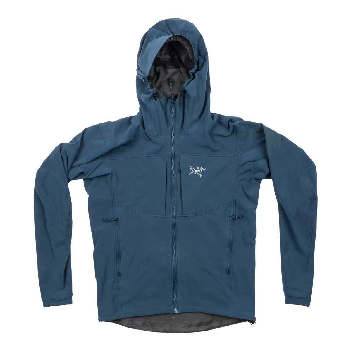 ︎ARC'TERYX GAMMA LT HOODIE Arc'teryx GAMMA LT Navy blue Softshell Hooded Zip Jacket Womens