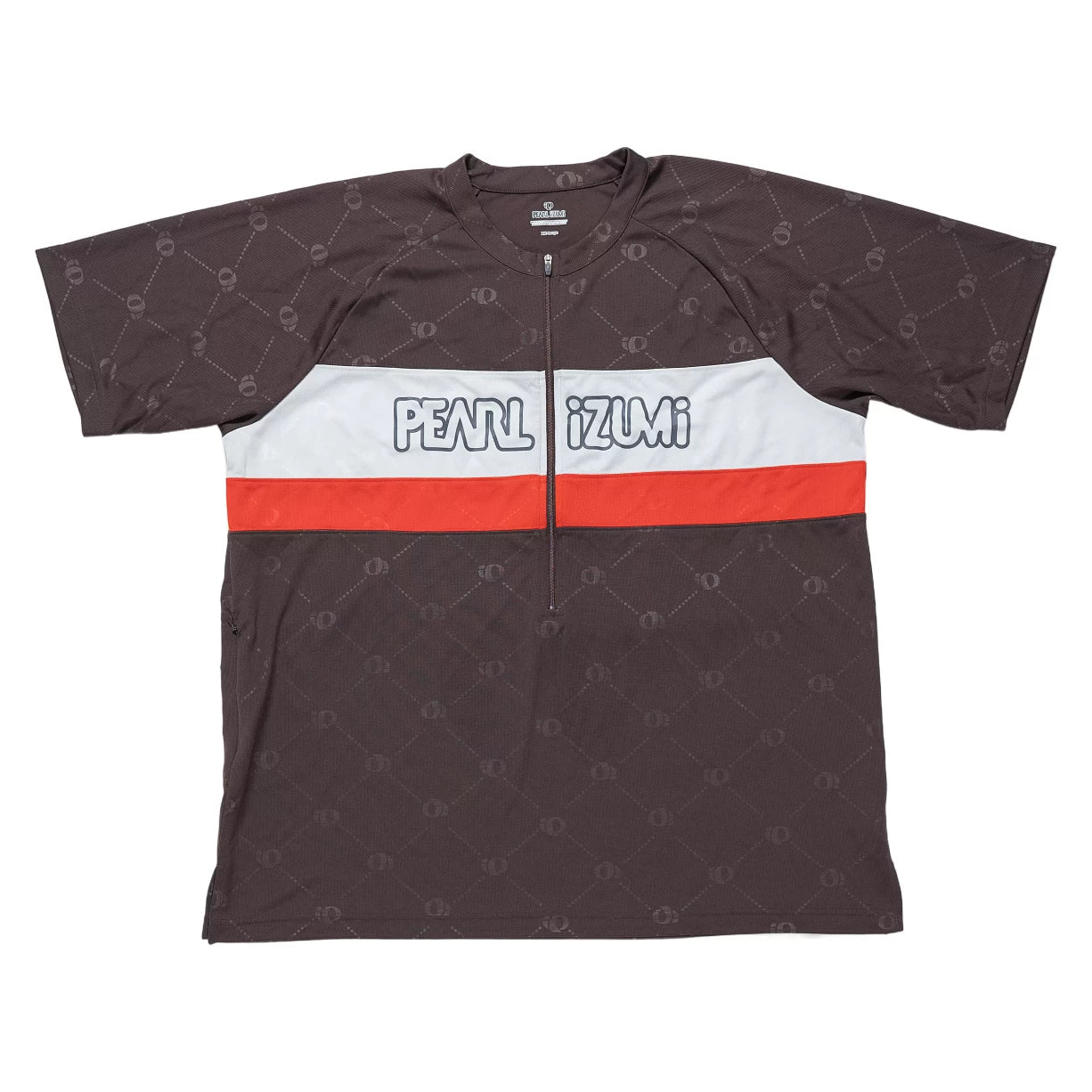 XXLBrown/White Print