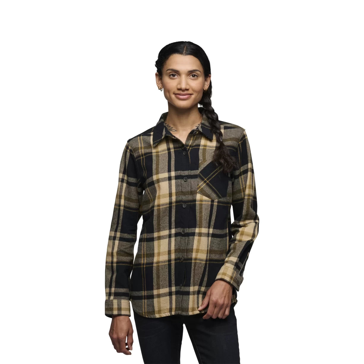 XLKhaki-Black Plaid