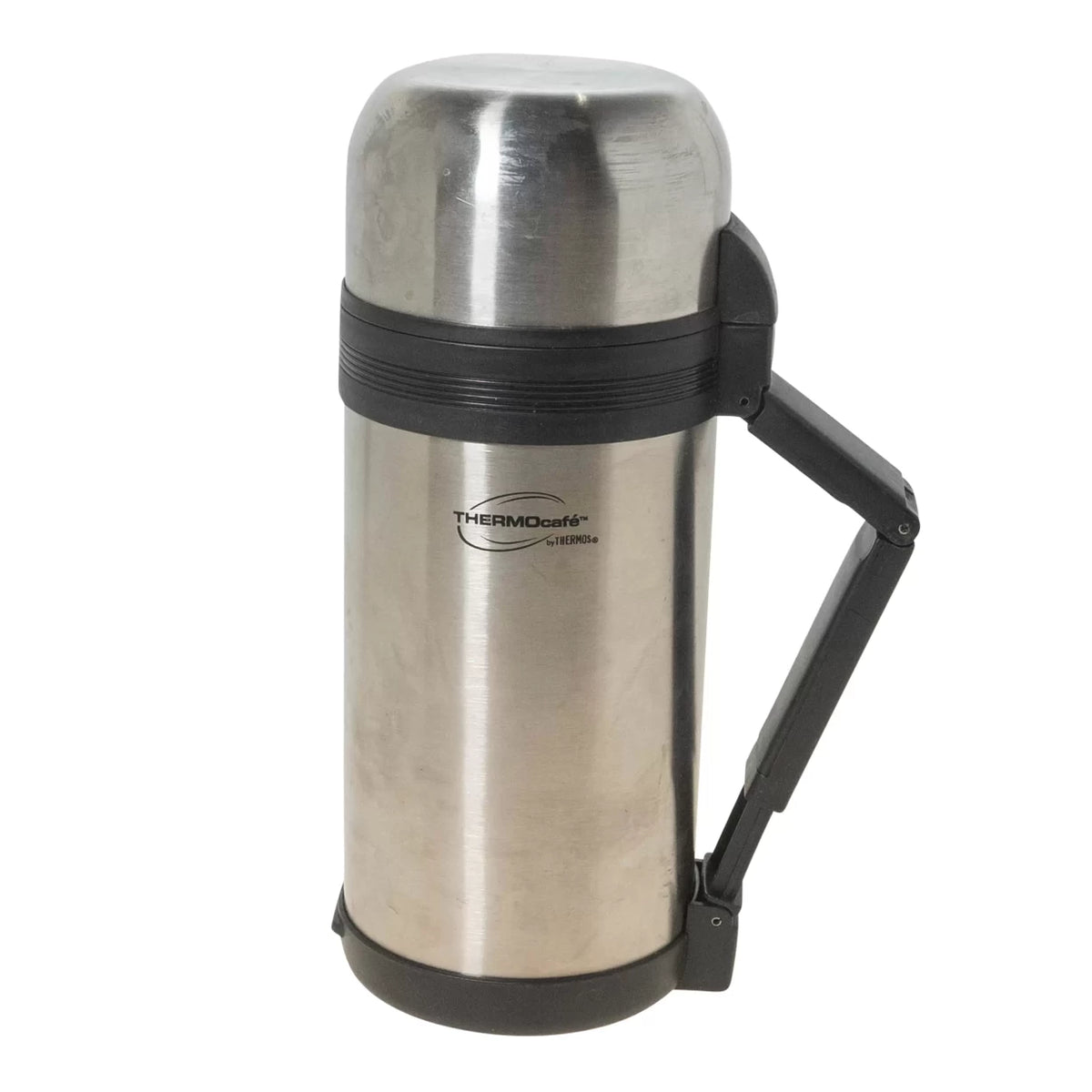 Thermos Light & Compact Stainless Steel Flask, Red, 0.35 Litre