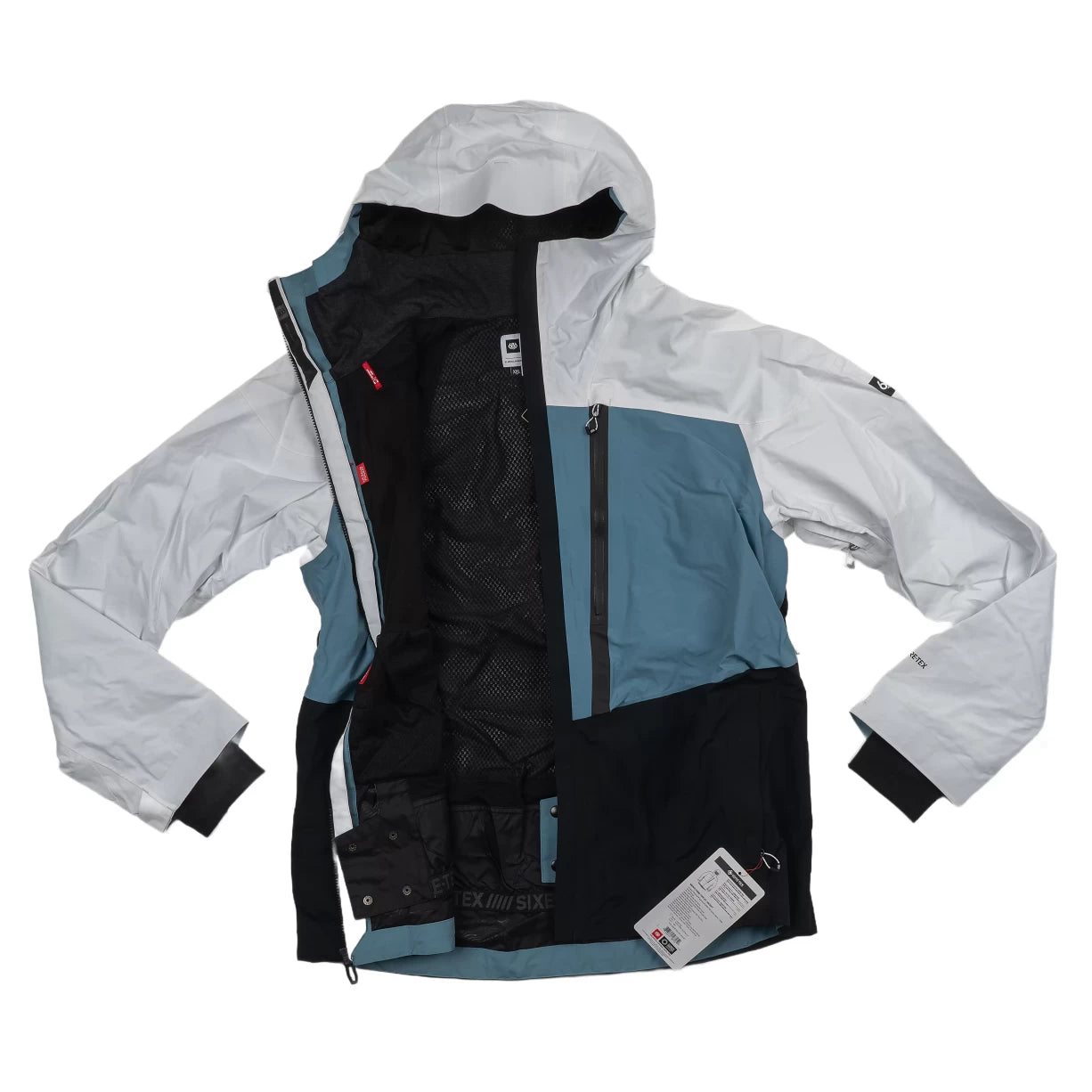 2XLWhite/Steel Blue/Black