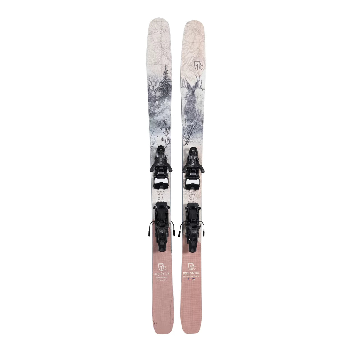 salomon 977 ski bindings Icelantic Mystic 97 Skis 2022