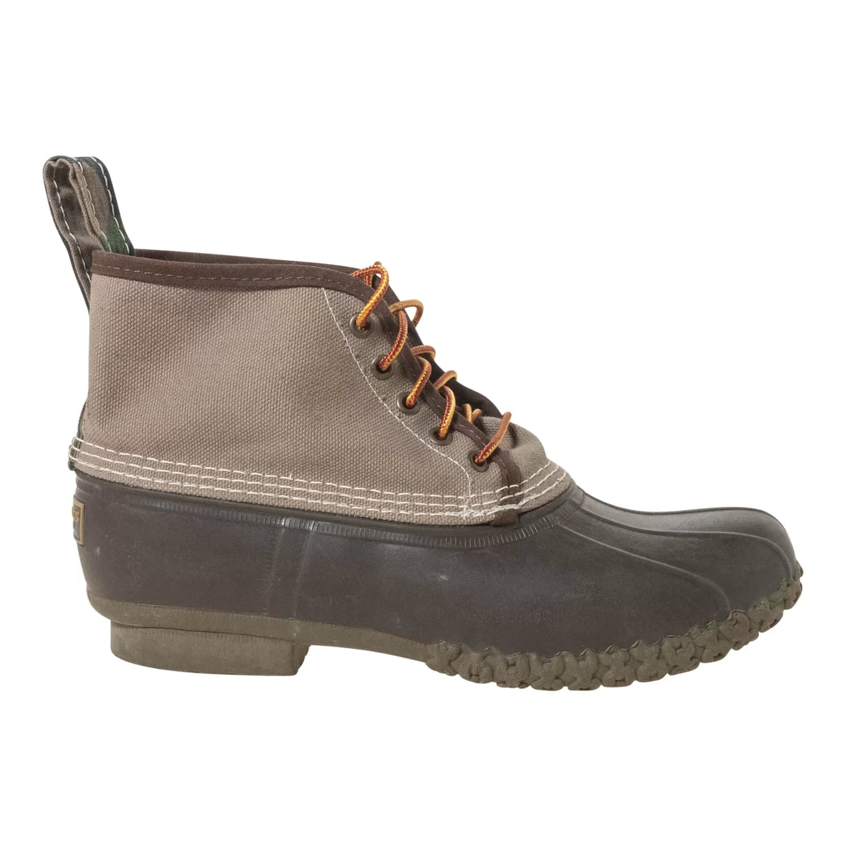 Lands End Womens Size 7B Unlined Duck Boots 459855 H15 Ankle Lace