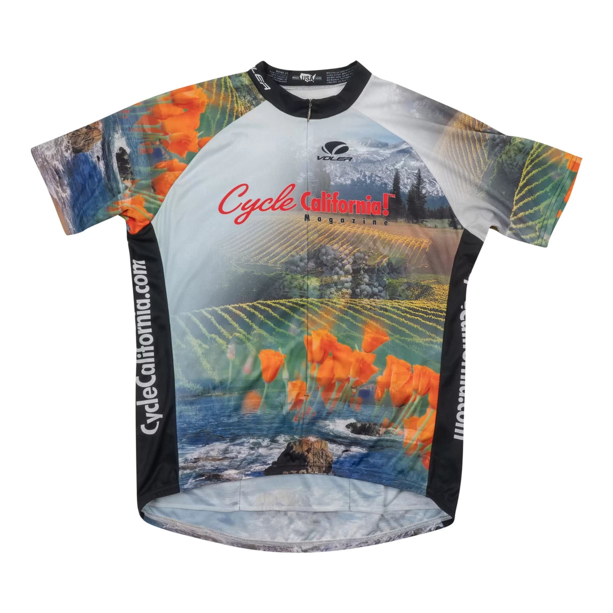 Maillots demi fermeture éclair en polyester pour cycliste