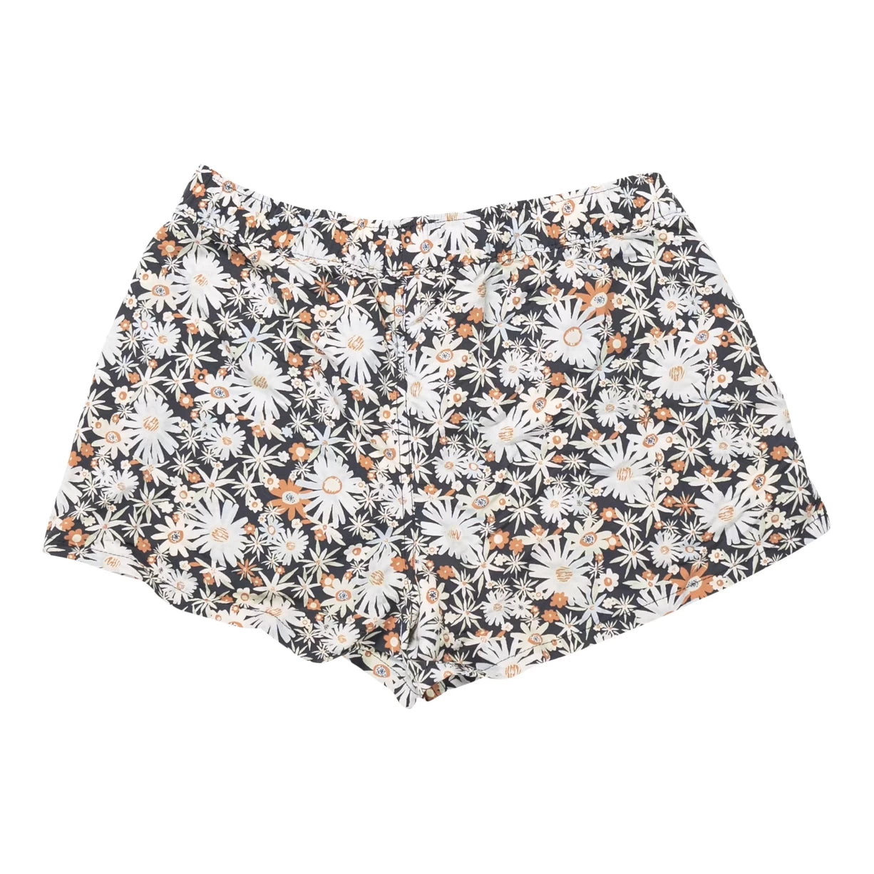 XSBlack Flower Print