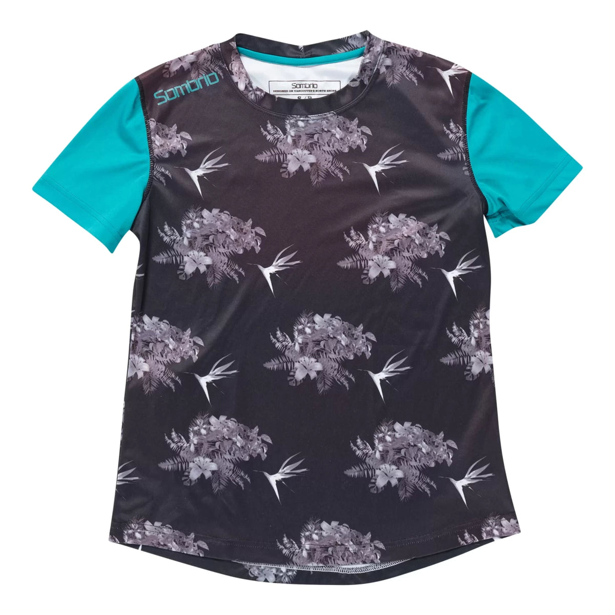 SBlack Flower Print