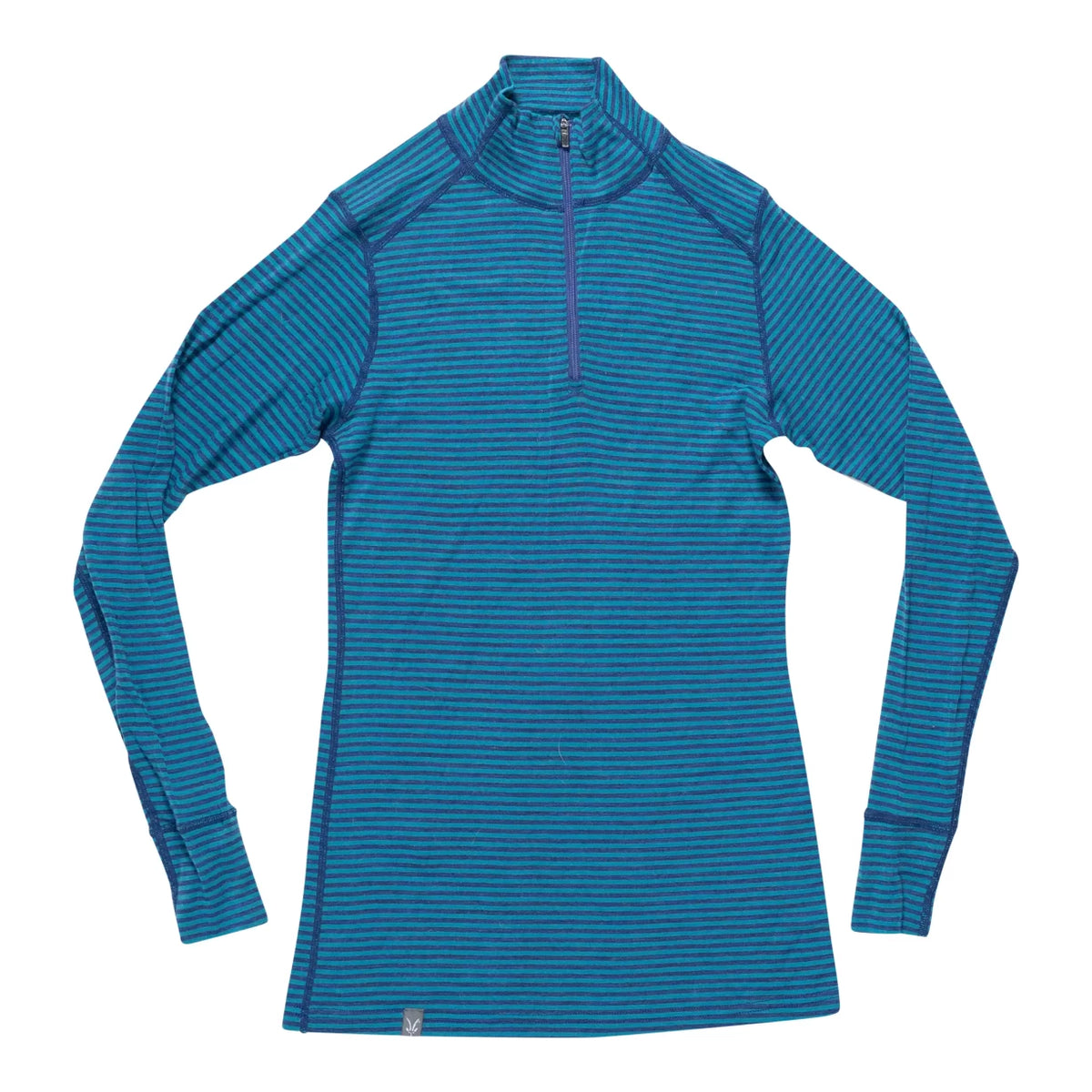Pull Ibex Woolies 1/4 Zip, Laine Mérinos, Vêtement De Sport Technique, Première Couche, Femme, Taille XS, Bleu