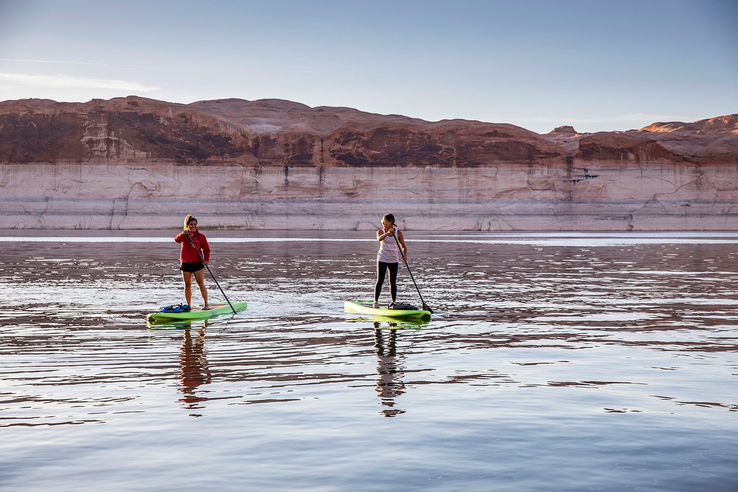 people paddleboarding