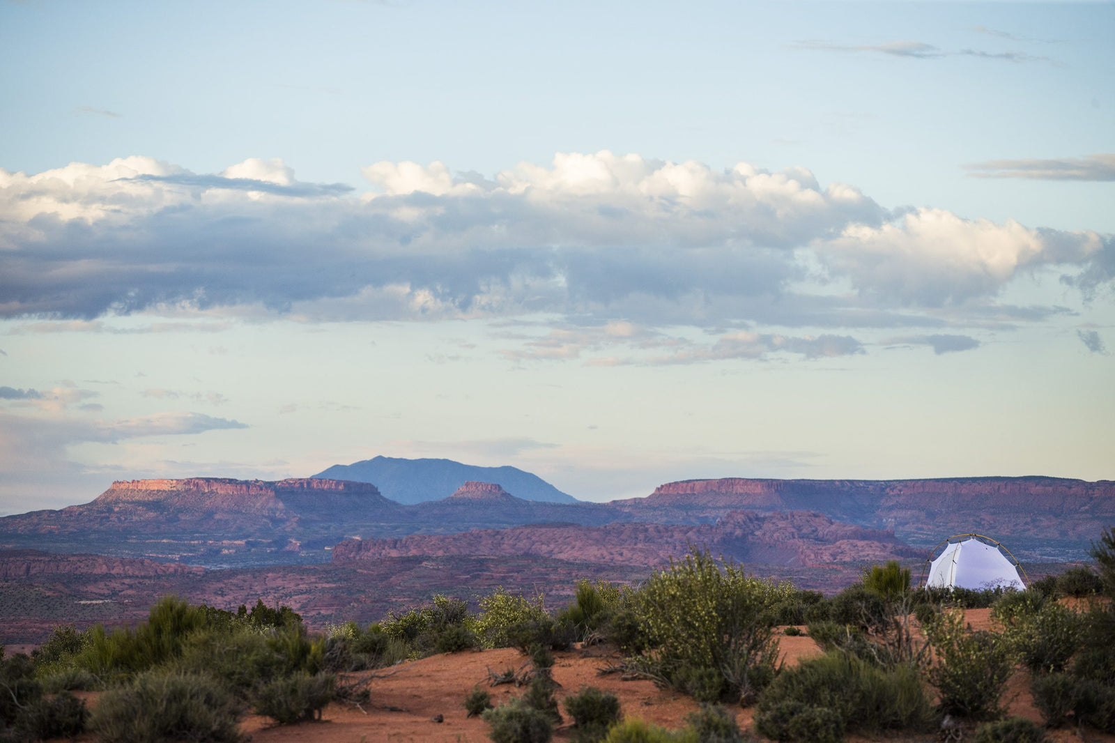 A photo of a tent in Escalante, Utah