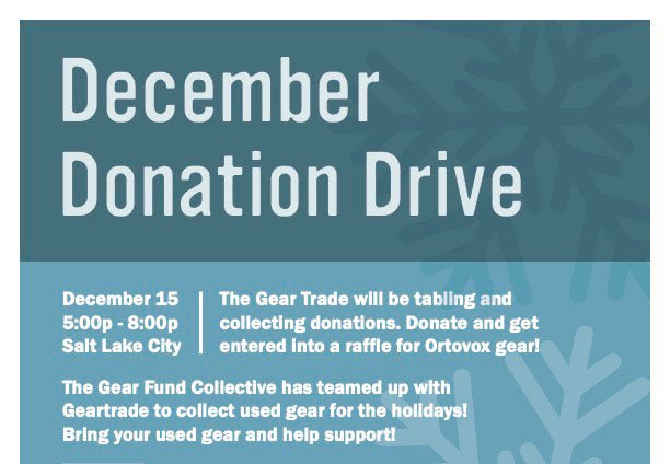December Donation Drive at The Front Climbing Club