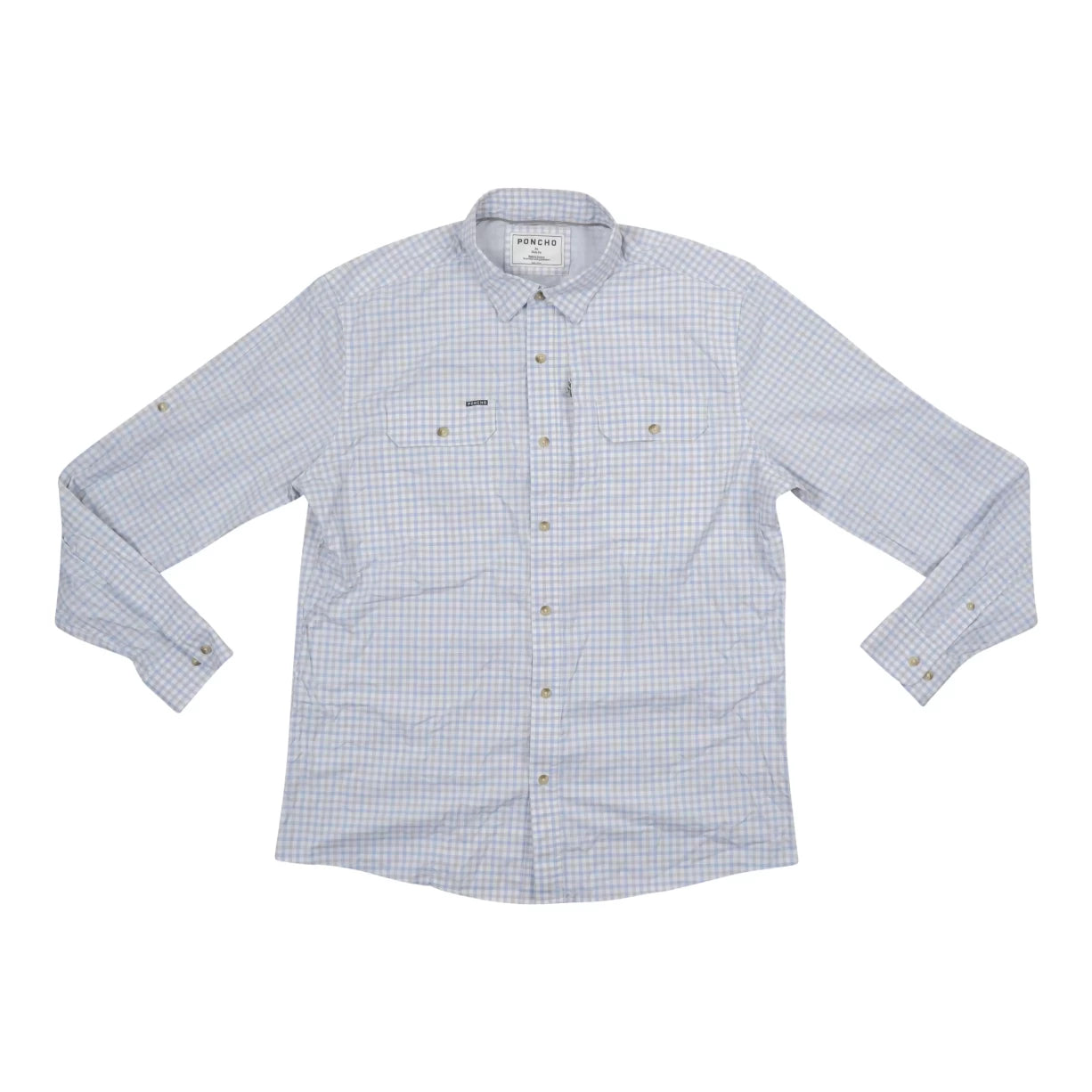 XLWhite/Blue/Plaid