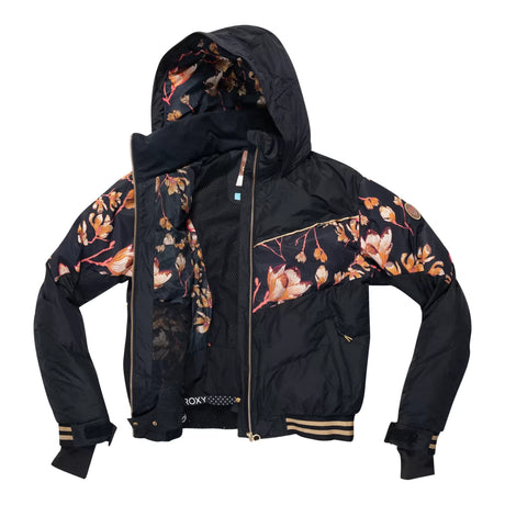 LBlack Flower Print