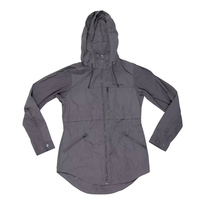 Gray columbia rain jacket womens discount