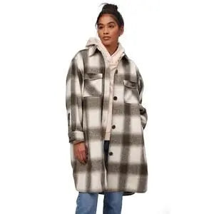 M/LCream/Brown Plaid