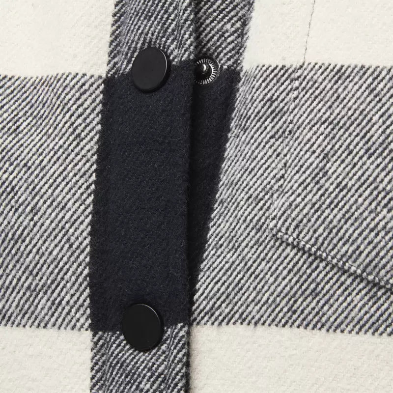 SBlack-Off White Plaid