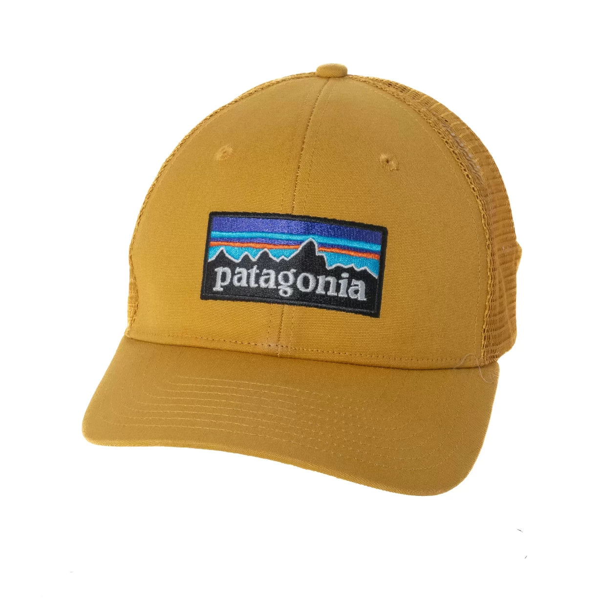 patagonia LOGO HAT(キャップ) PATAGONIA - P6 Logo Cap - Trucker Hat - Oar Tan & Navy