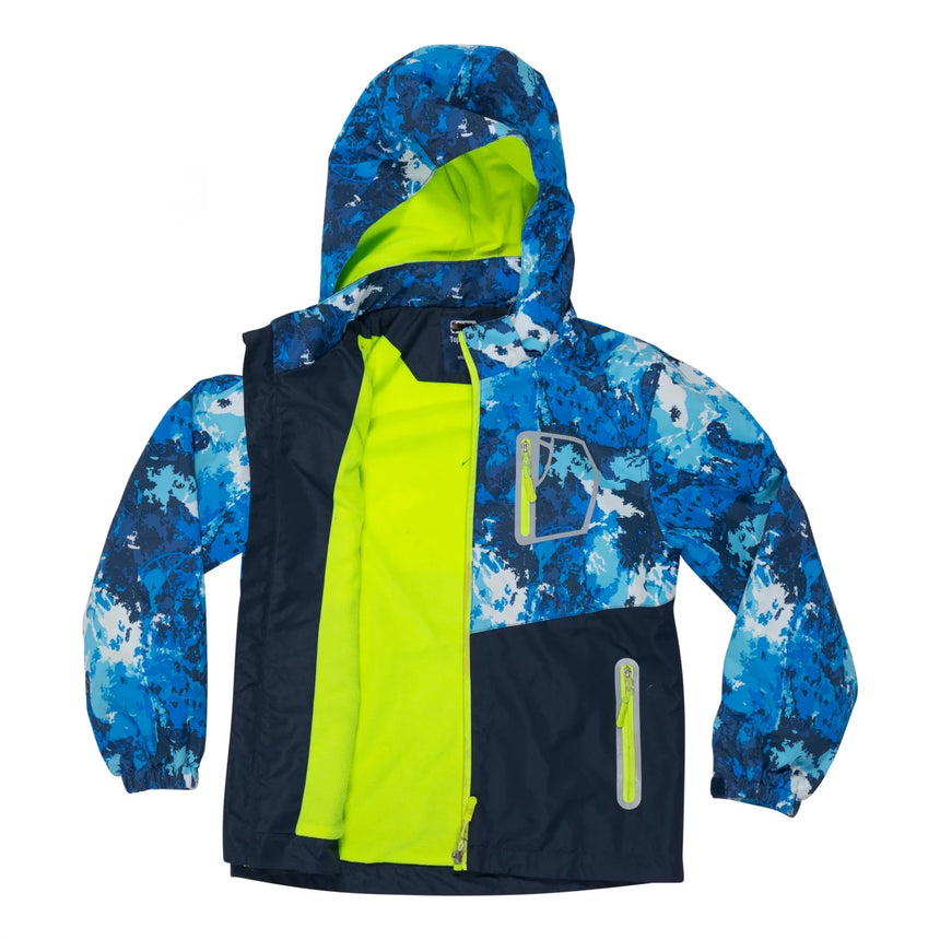 Kids fleece lined rain jacket online
