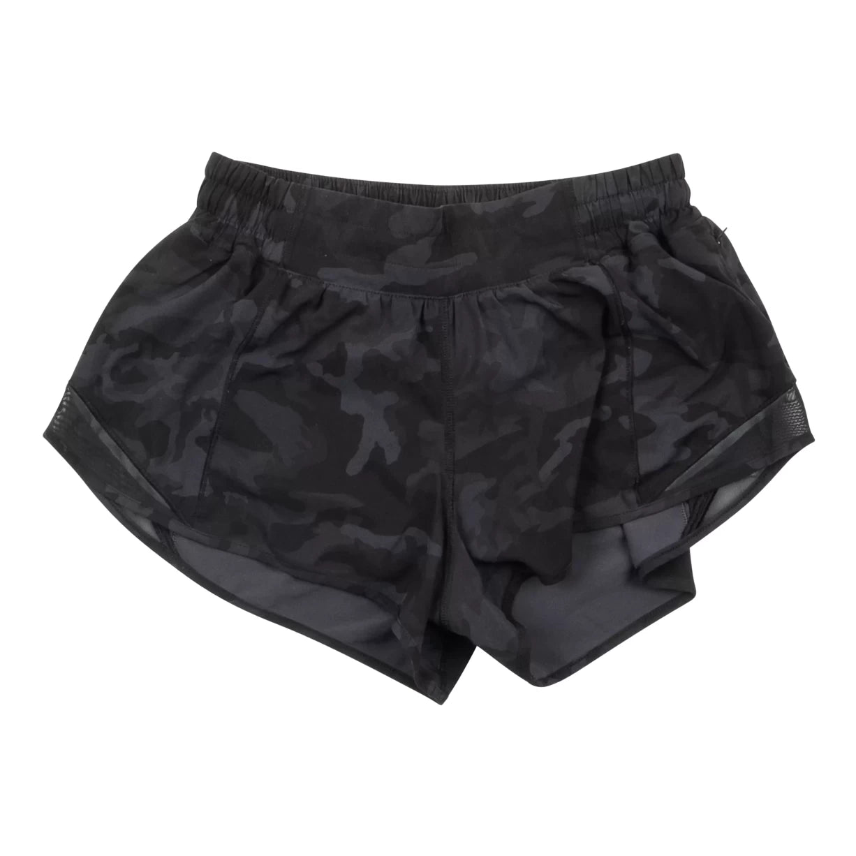Lululemon 黒 ショートパンツ Wunder Train ハイライズショーツ ポケット付き 8インチ