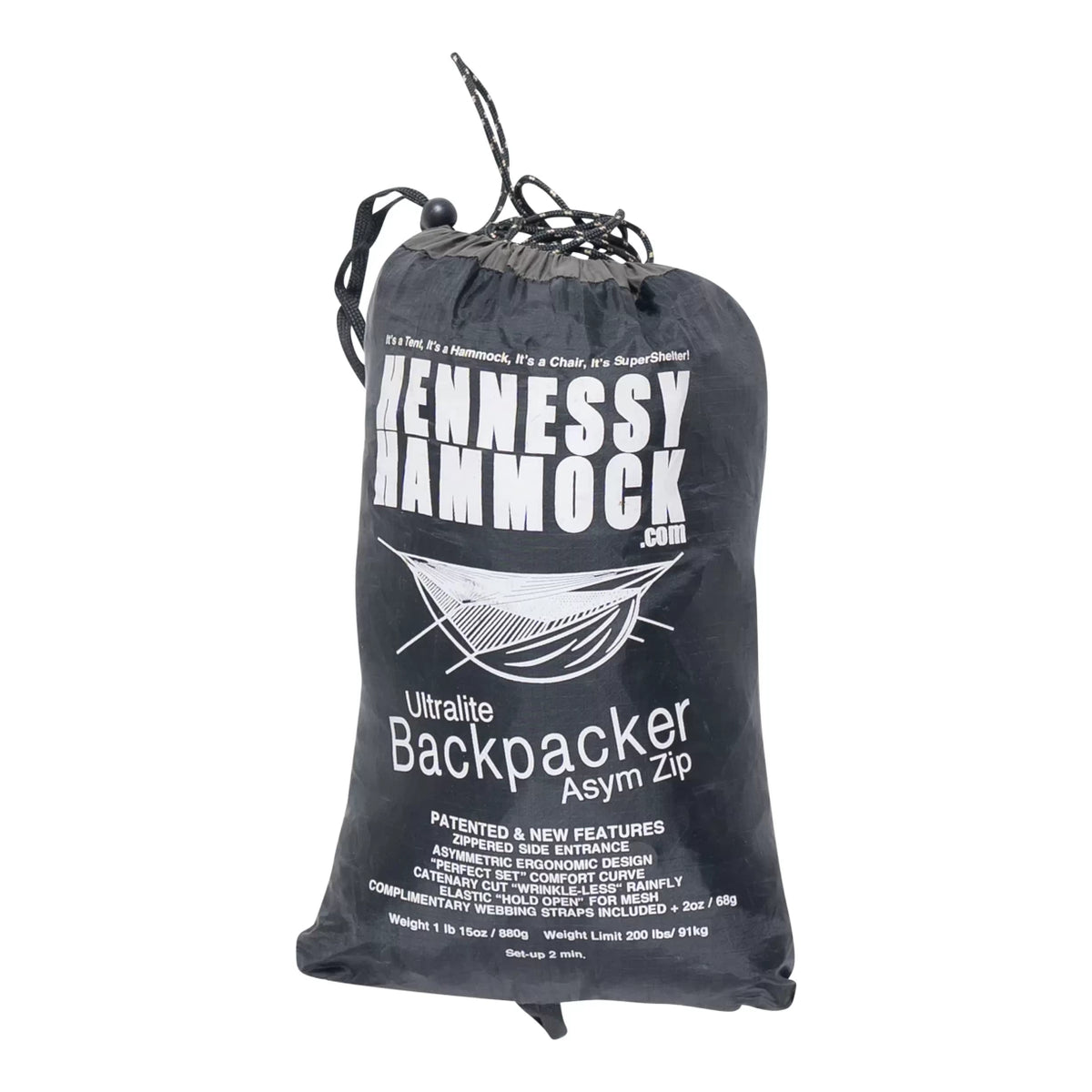 Hamac De Randonnée Hennessy Ultralite Backpacker A-sym - Modèle Asymétrique Vert - Occasion Léger Usage