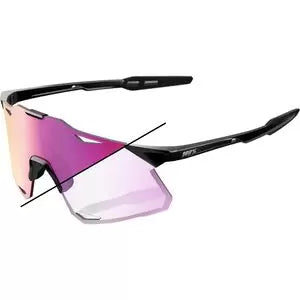One SizeGloss Black/Photochromic Purple Mirror Lens