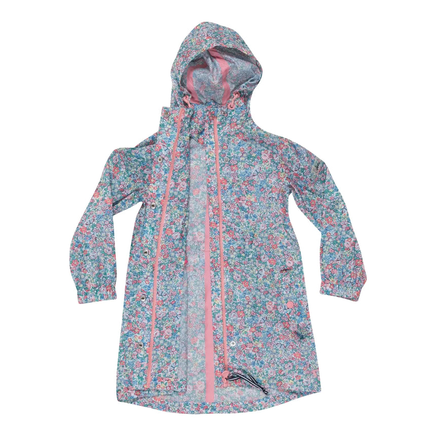 Joules Golightly Printed Waterproof Packaway Jacket Kids