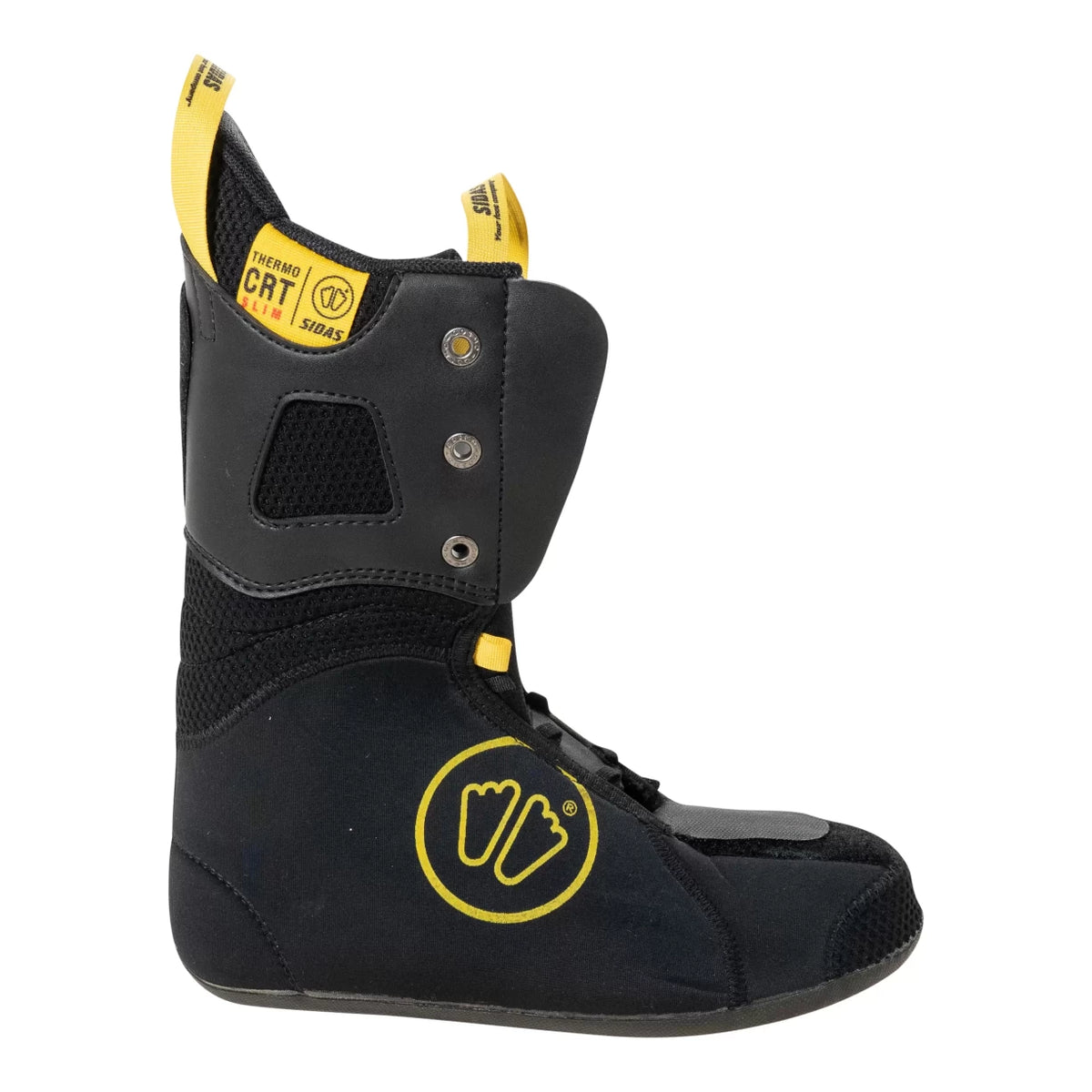 Sidas Thermo CRT Ski Boot Liners MP 26.5 BSL 325mm Black Yellow Heat Moldable Sidas Central Removable Tongue Slim main image 2