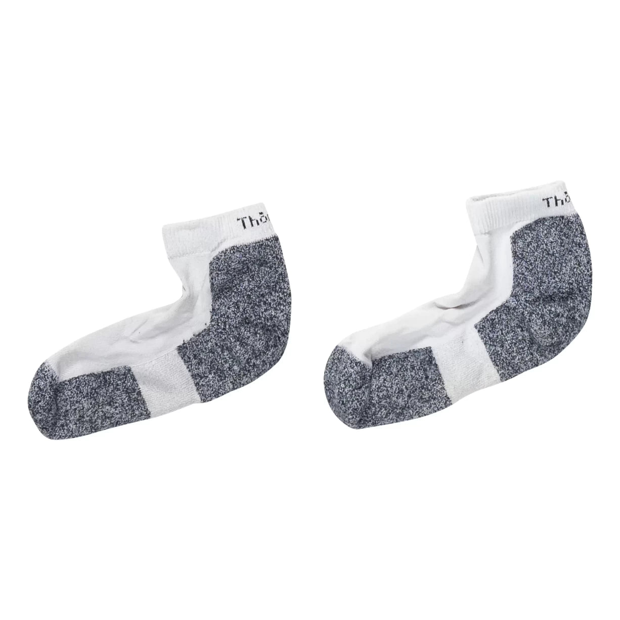 Thorlos Unisex XJ Maximum Cushion Running Crew Socks White & Navy Size X-Large - View #7