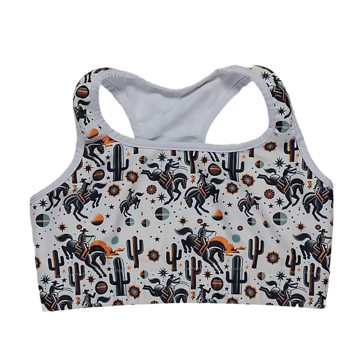 Texas Eclipse Outfitters Bucking Space Bronco Sports Bra - Women's ...