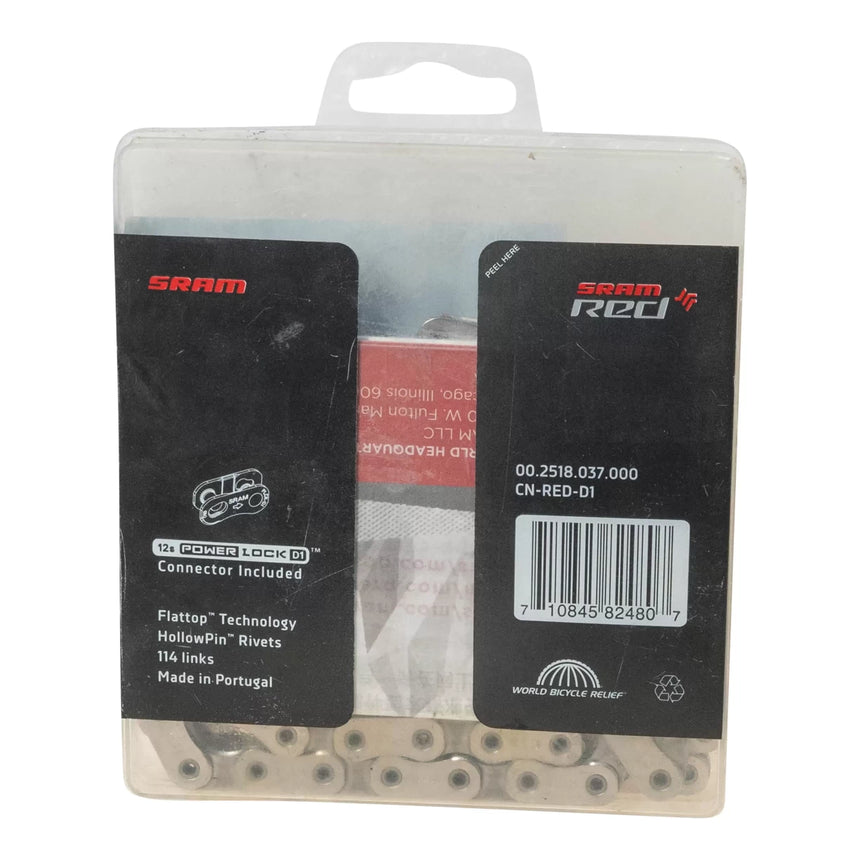 SRAM Red 12 Speed Bike Chain 114L, Flattop BIKE Geartrade