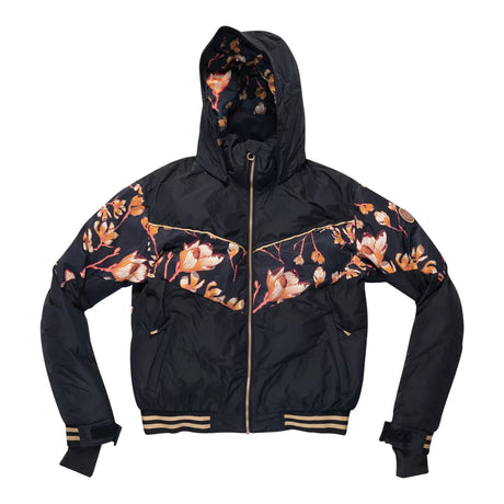 LBlack Flower Print